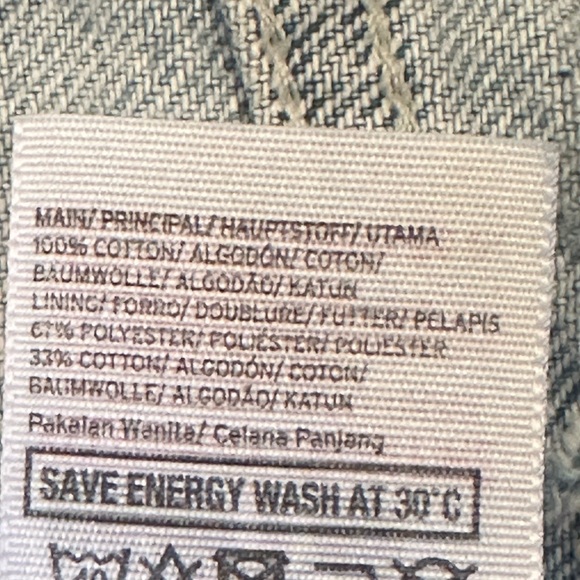 Topshop Moto MOM jeans size 30
Inseam 25”
Graphic Embroidery “Love Me Not” - Picture 6 of 7